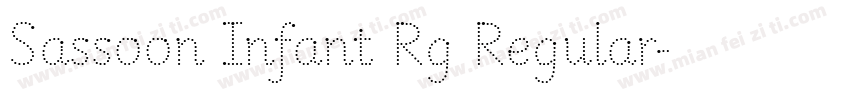 Sassoon Infant Rg Regular字体转换